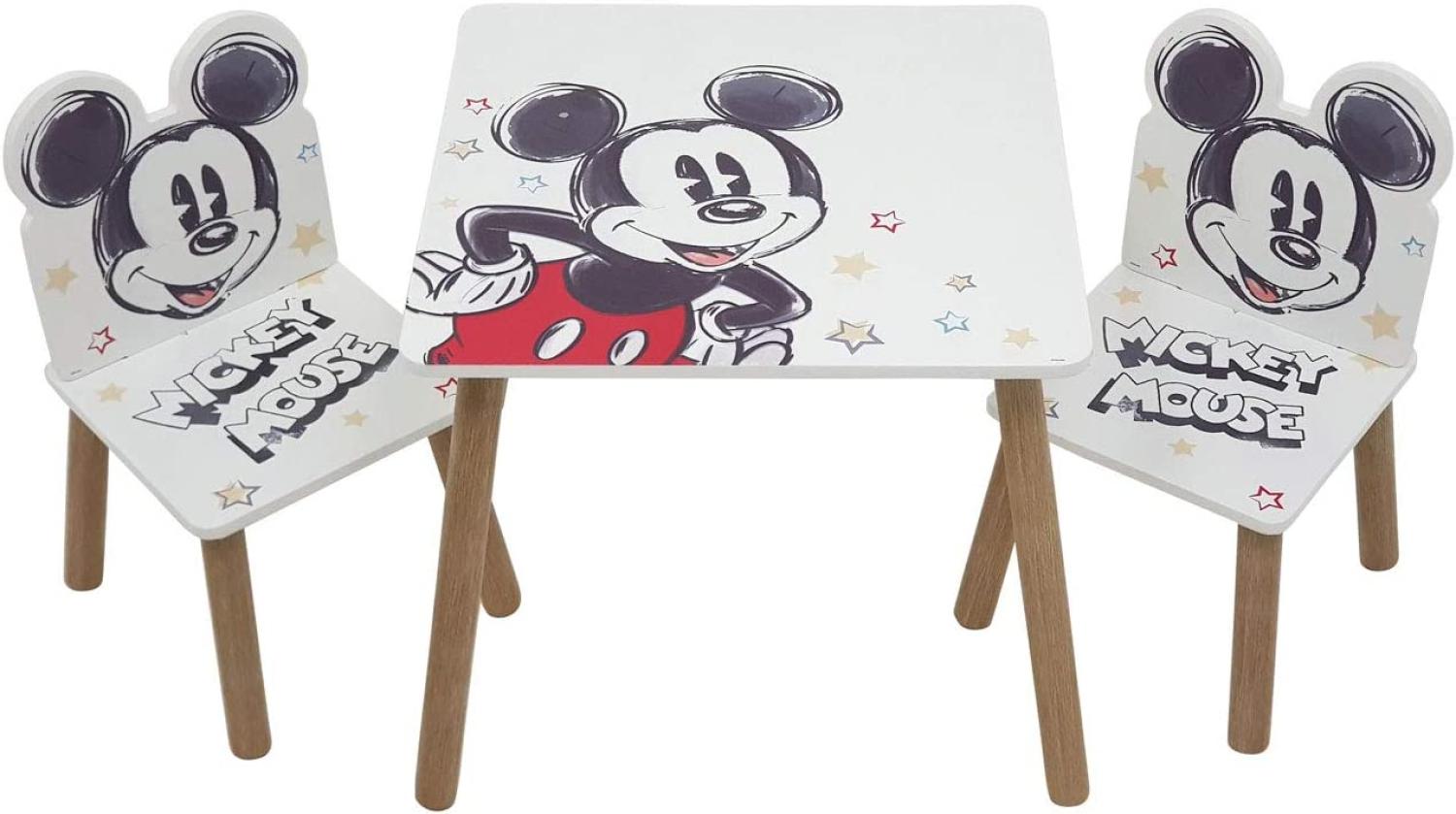 Mickey Mouse Kindersitzgruppe, Holz Bild 1