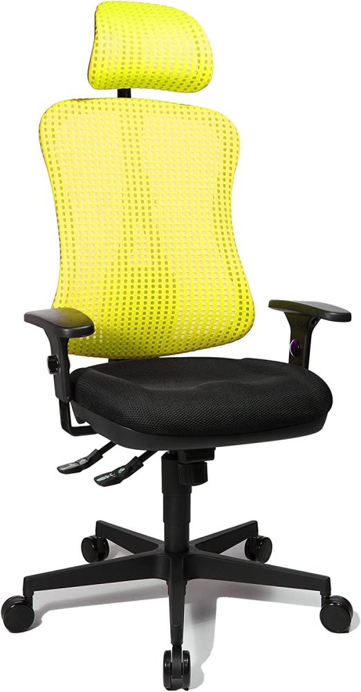 TOPSTAR Bürodrehstuhl, Polyester, schwarz/gelb Bild 1