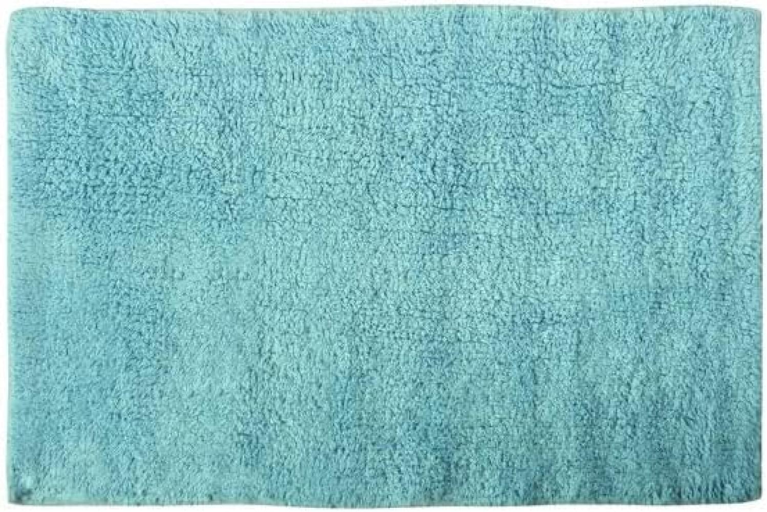 Badteppich Blau Baumwolle Bild 1