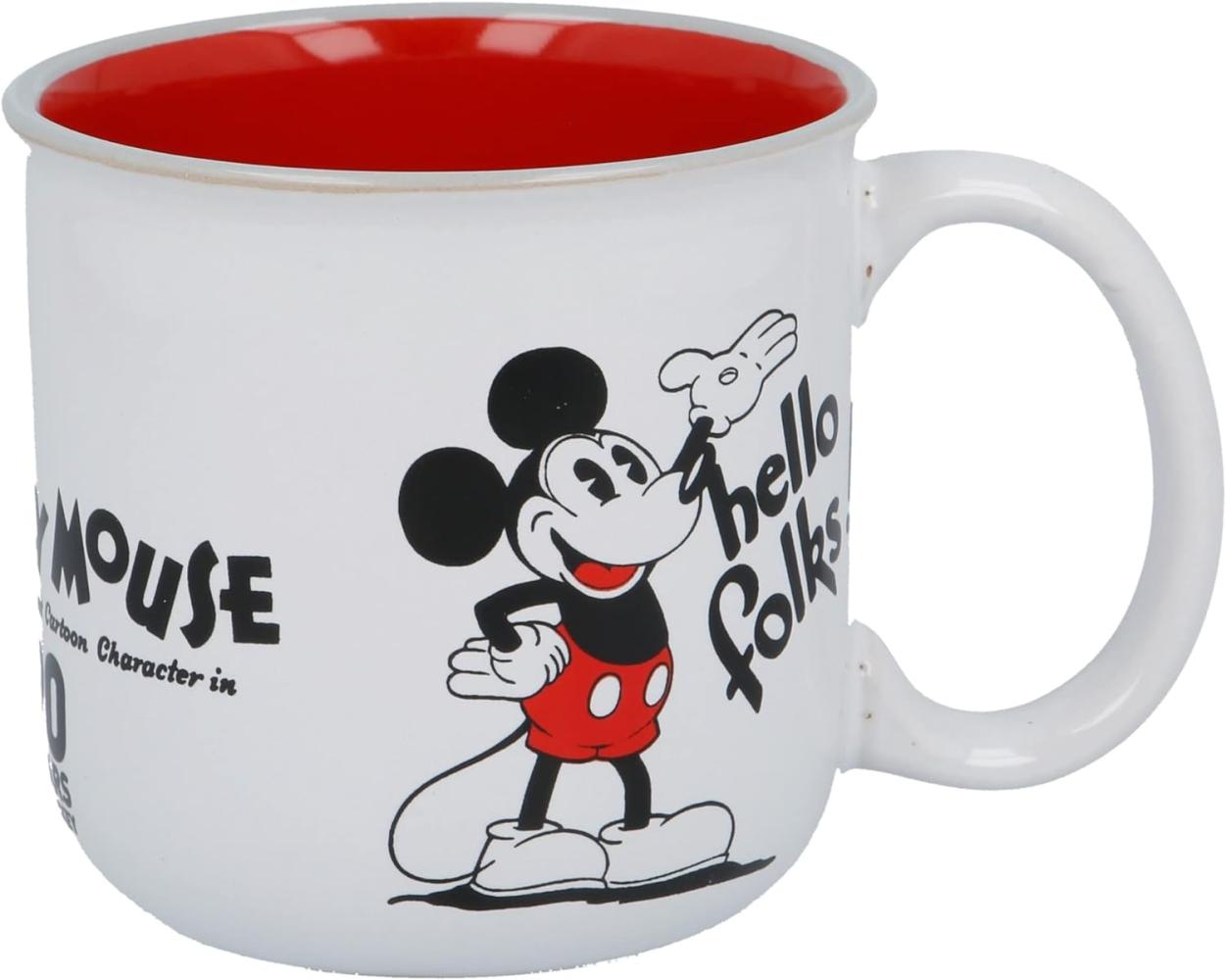 Mickey Mouse Becher Keramik Tasse Tee Kaffee Becher Pott im Geschenkkarton Bild 1