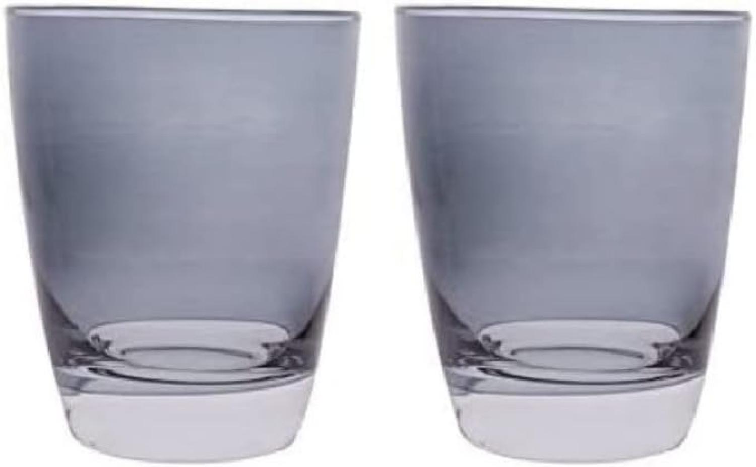Excèlsa ''Happy Colour'' Packung mit 2 Wasser Gläser, Glas, Grau'' Bild 1
