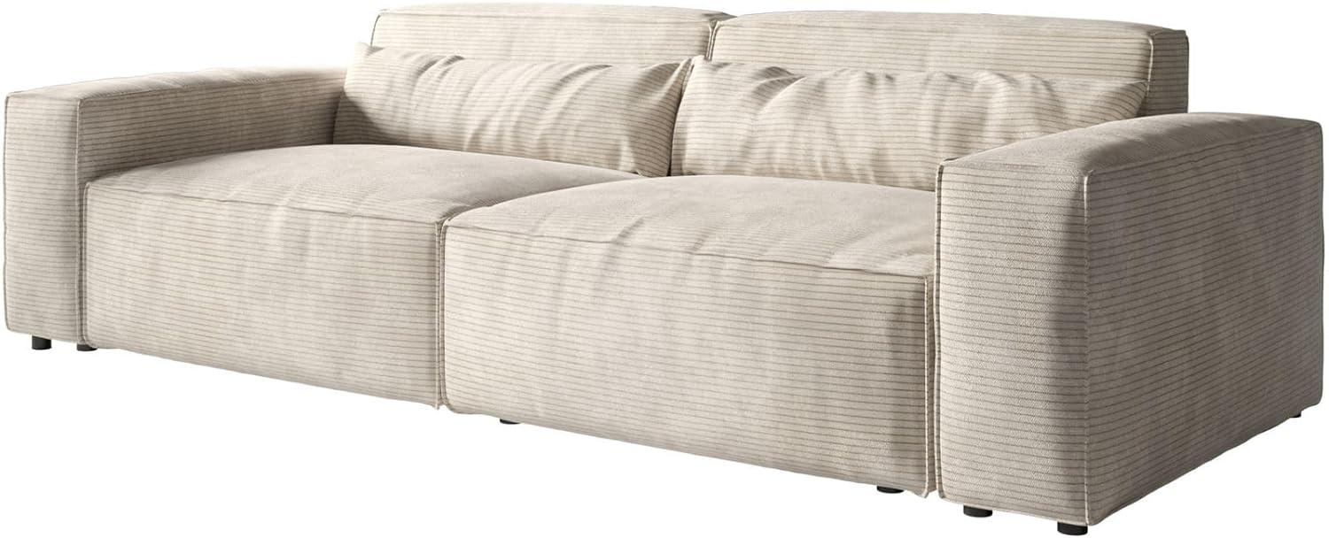 Big-Sofa Sirpio L 260x110 cm Cord Beige Bild 1
