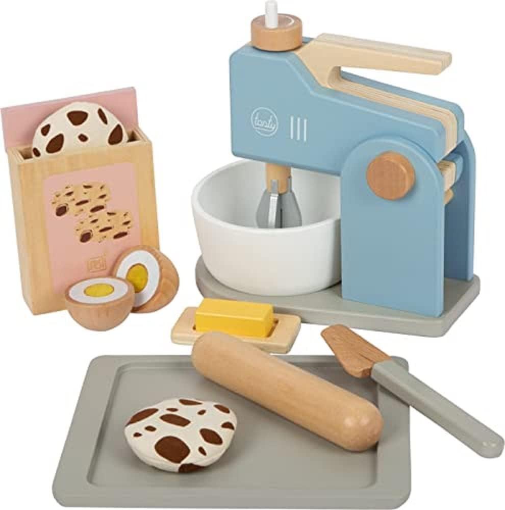 Legler Mixer-Set tasty, Küchenspielzeug, Spielzeug-Nahrung, Kaufladen Zubehör, Holz, 12248 Bild 1