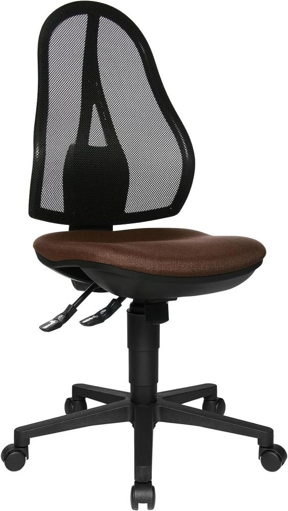 Topstar OP200G08 Open Point SY, Bürostuhl, Schreibtischstuhl, ergonomisch, Bezug dunkelbraun Bild 1