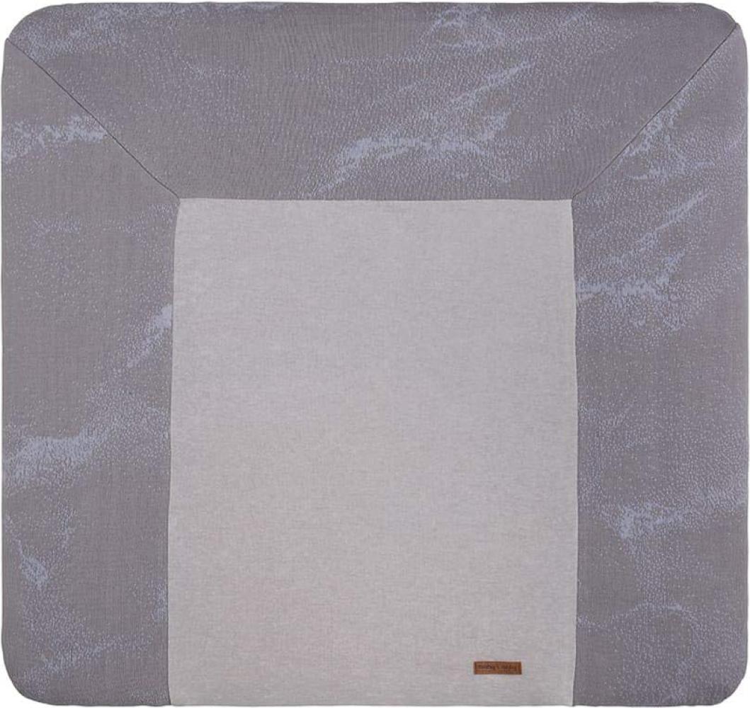 BO Baby's Only - Wickelauflagenbezug Marble - Cool Grey/Lila - 75x85 cm - 50% Baumwolle/50% Polyacryl Bild 1