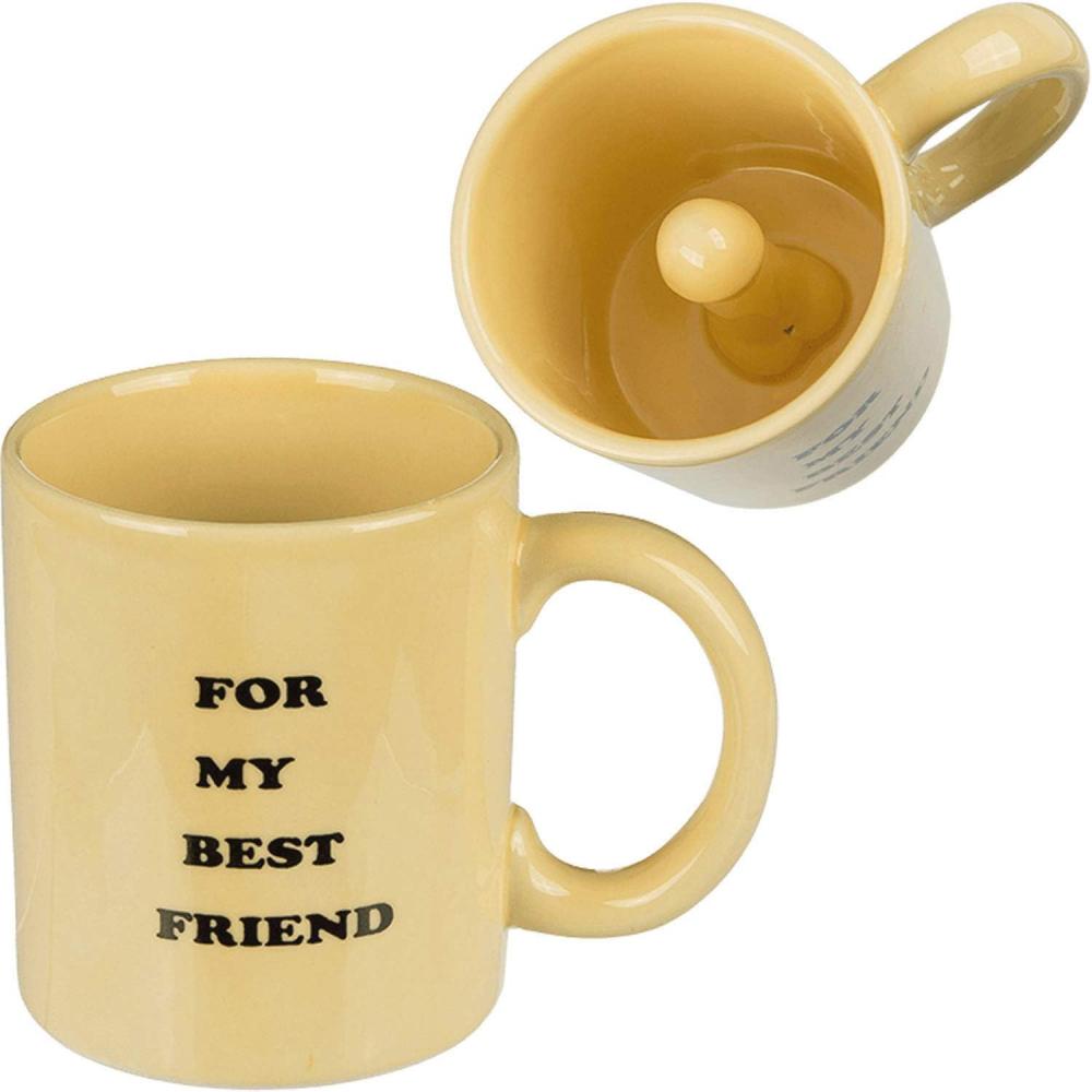 Tasse "for my best friend" Geschenkidee für Junggesellenabschied Penis in Tasse Bild 1