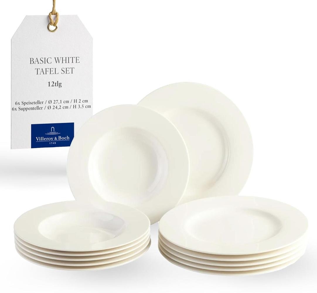 Villeroy & Boch Basic White Tafelservice 12-teilig - A Bild 1