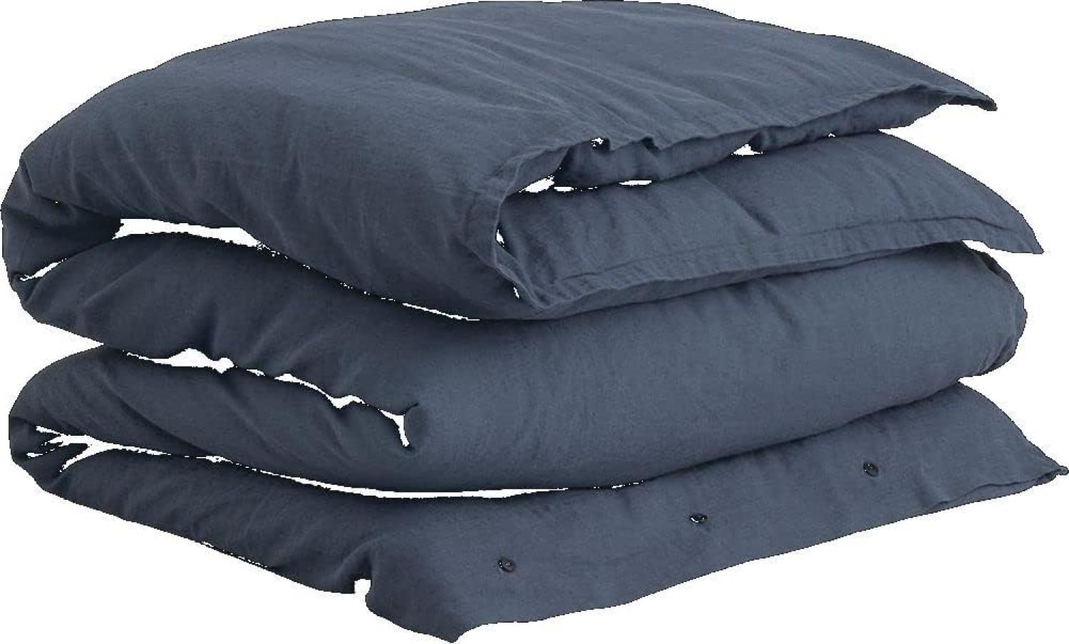 GANT Bettdeckenbezug Bettwäsche Cotton Linen Sateen Blue 135 x 200 cm Bild 1