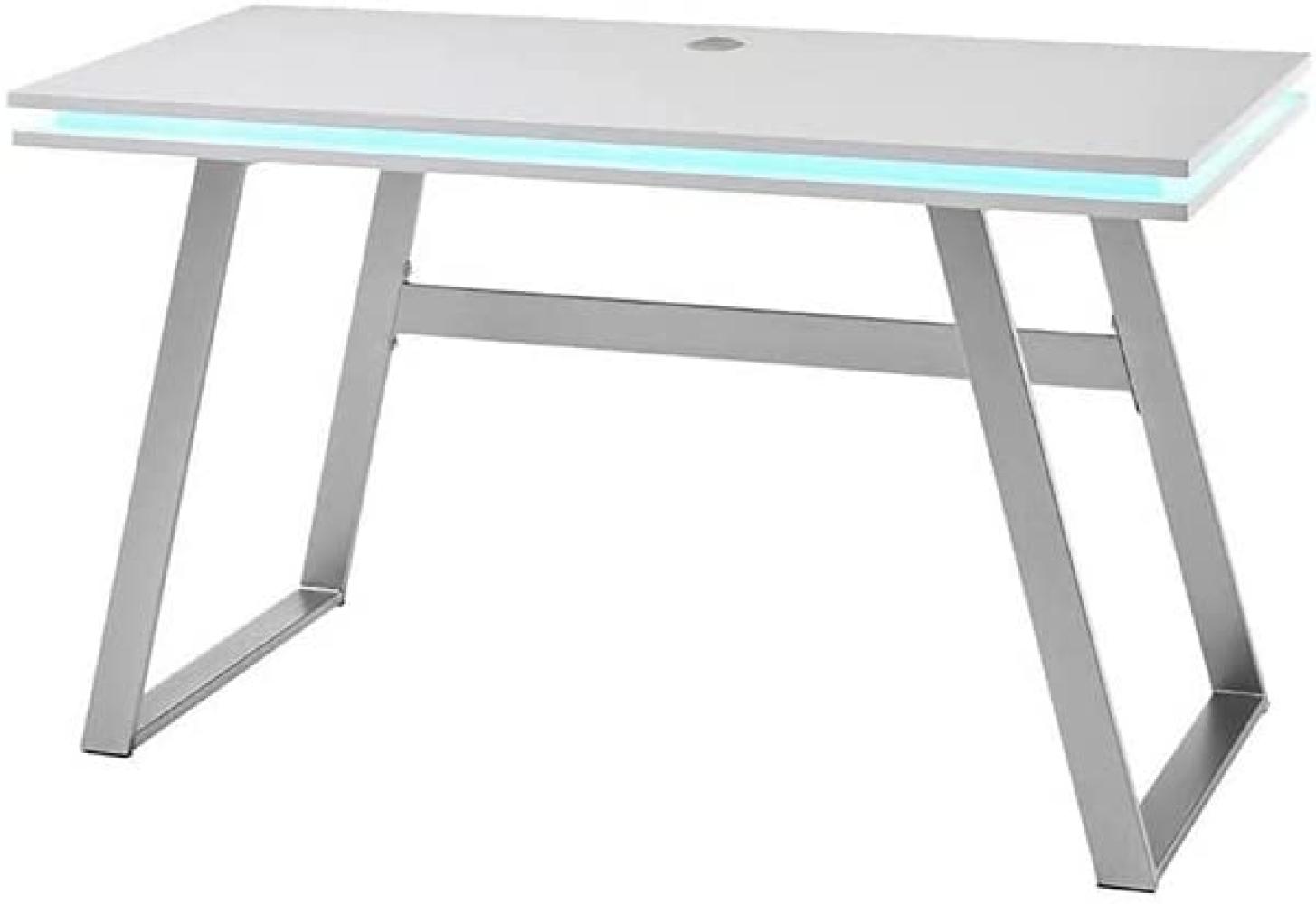 'Tiflis' LED-Schreibtisch, Edelstahl 140x60 Bild 1