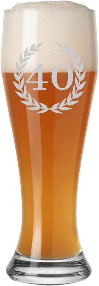 Luxentu Weizenglas Weißbierglas 0,5 Liter - 40. Jubiläum Bild 1