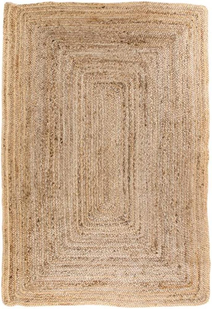 Trendiger Teppich MUMBAY aus geflochtener Jute 135x65 cm Bild 1