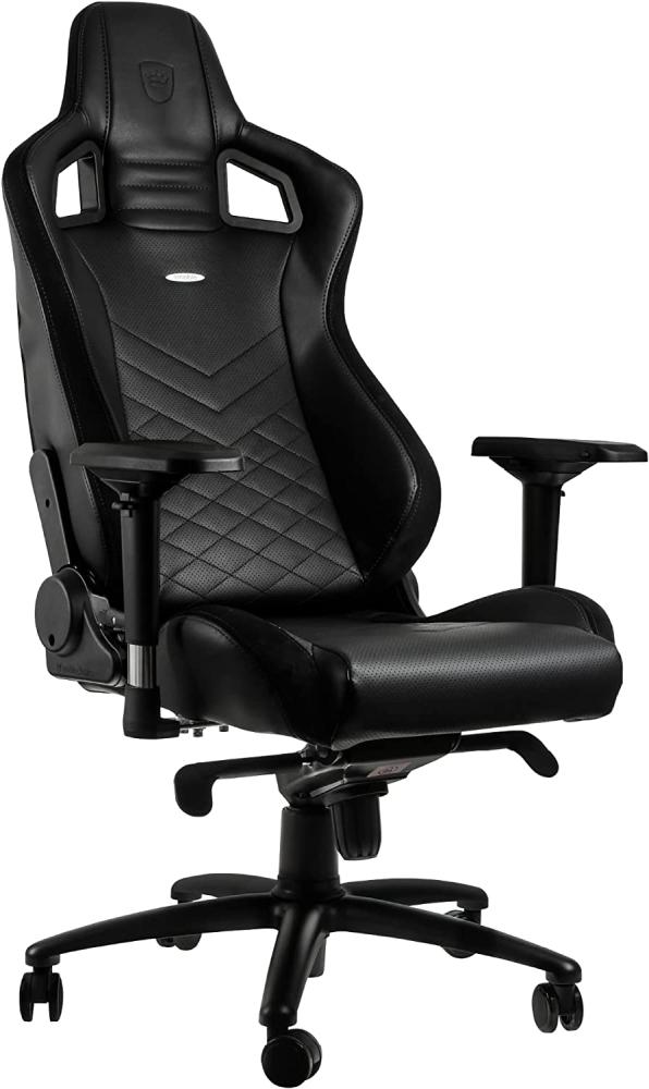 noblechairs Epic Gaming Stuhl - Bürostuhl - Schreibtischstuhl - PU-Kunstleder - Inklusive Kissen - Schwarz Bild 1