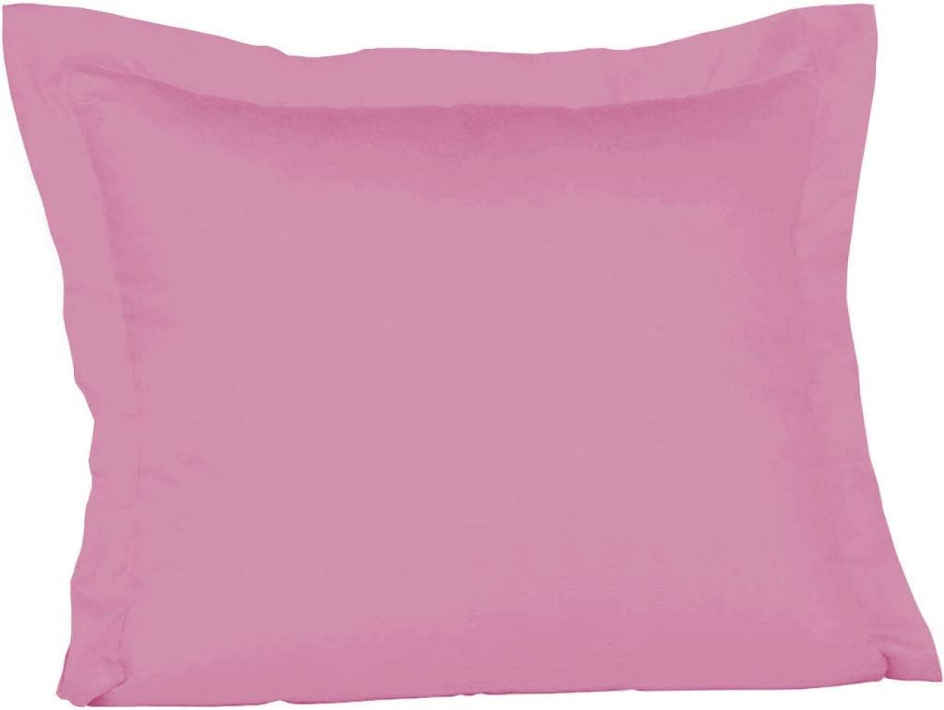Fleuresse Mako-Satin-Kissenbezug uni colours pink 4070 35 x 40 cm Bild 1