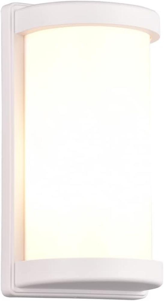 LED Außenwandleuchte Aluminium & Acrylglas Weiß, Höhe 27cm Bild 1