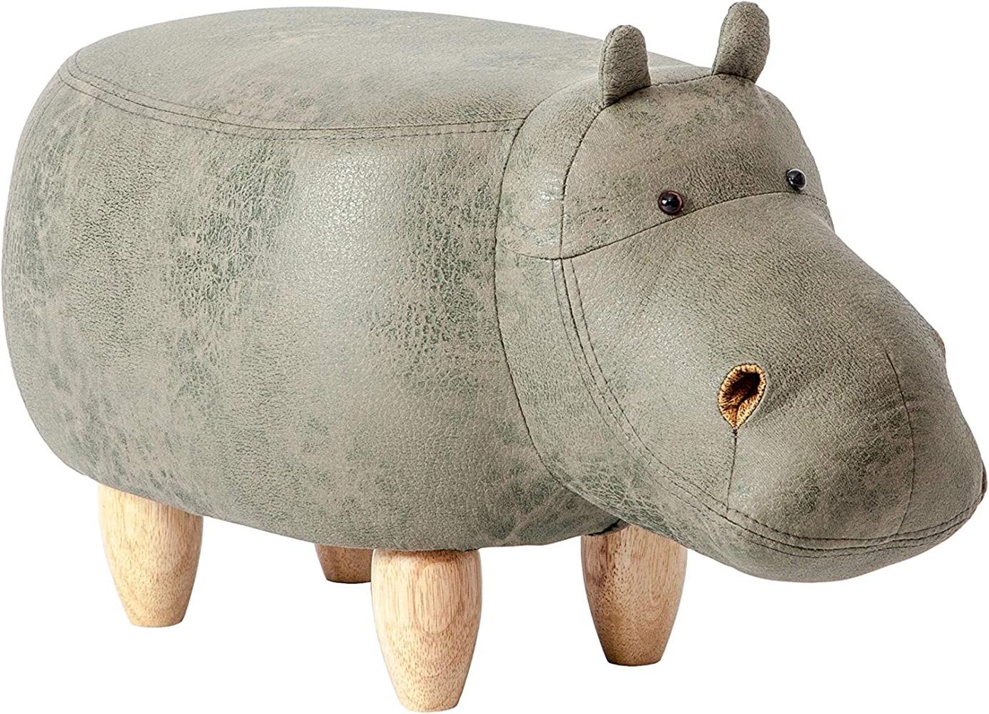 Kinderhocker Nilpferd/Hippo, grün Bild 1