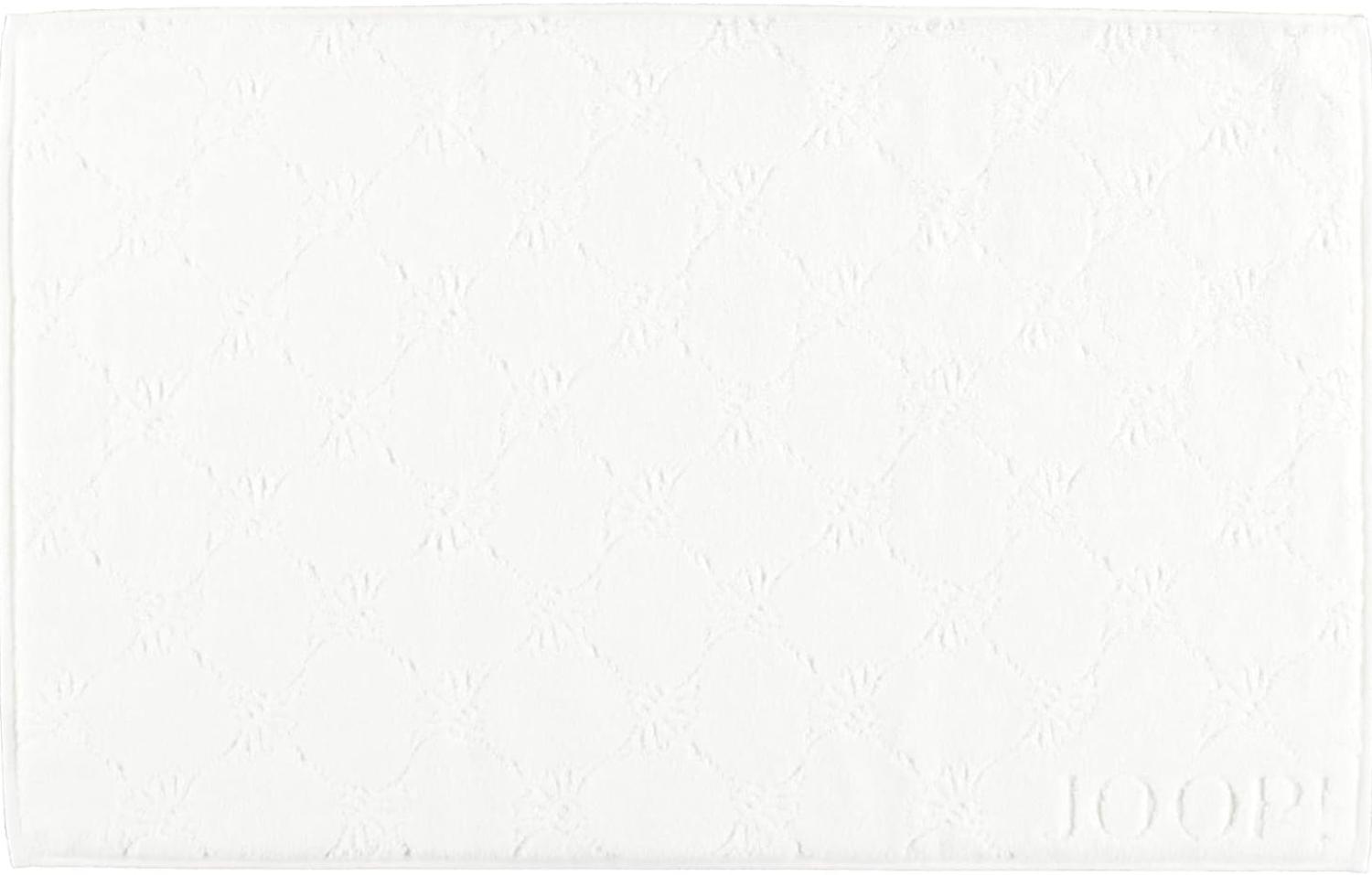JOOP Badematte Uni-Cornflower | Badematte 50x80 cm | weiss Bild 1