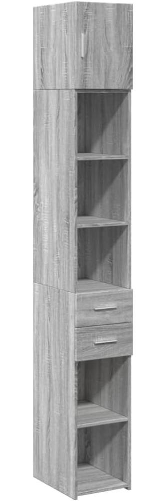 Hochschrank Schmal Grau Sonoma 30x42,5x225 cm Holzwerkstoff 3281271 Bild 1