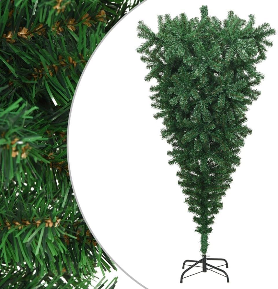 Künstlicher Weihnachtsbaum mit Ständer Umgekehrt Grün 180 cm Bild 1