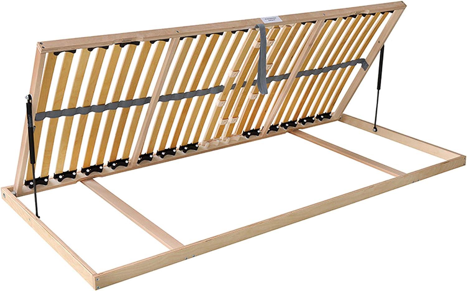 MaDeRa 7-Zonen-Lattenrost für Bettkastenfunktion, 28 Federleisten, Birkenschichtholz : 100 x 220 cm Öffnung nach Links Bild 1