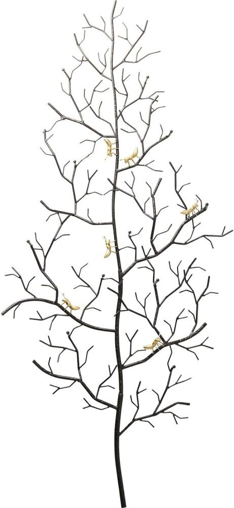 Kare 84172 Design Wandgarderobe Ants On A Tree Groß, Garderobe für die Wand mit Vögeln, Garderobe in Baum Optik, verschiedene Größen erhältlich (H/B/T) 160x68,5x7,5cm Bild 1