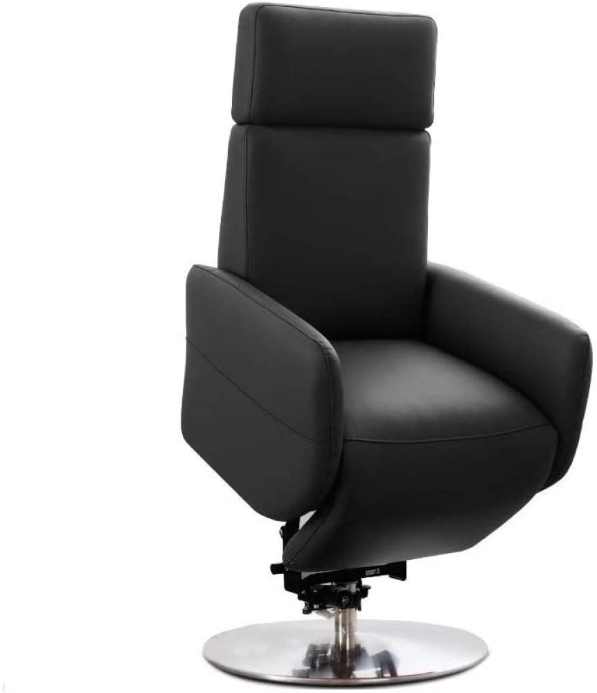 Cavadore 'Cobra' TV-Sessel/Fernsehsessel mit 2 E-Motoren, Akku und Aufstehhilfe/Relaxfunktion, Liegefunktion Schwarz Ergonomie L Bild 1
