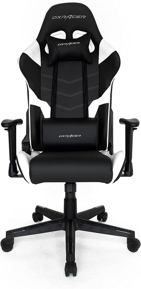 DXRacer Racer P Gaming-Sessel Gepolsterter - ausgestopfter Sitz Schwarz - Weiß (OH-PF188-NW) Bild 1