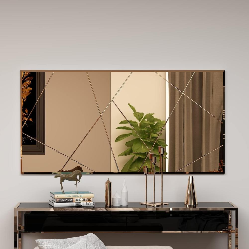 Spiegel Eilish Asymmetrisches Design 120x60cm Bronze Bild 1