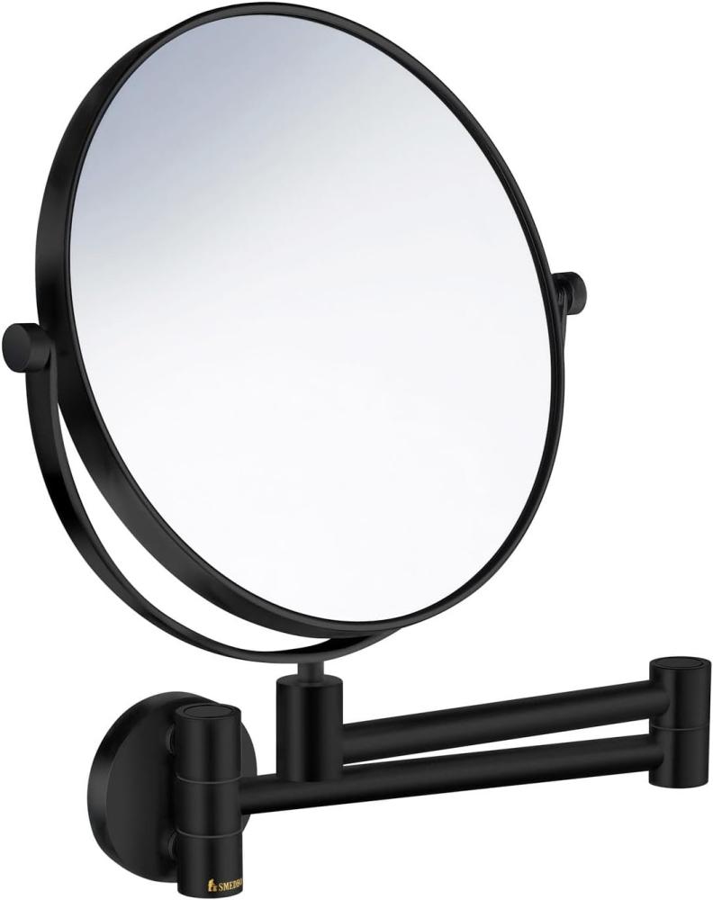 Smedbo Outline Kosmetikspiegel 2x fach schwenkbar schwarz FB438 Bild 1