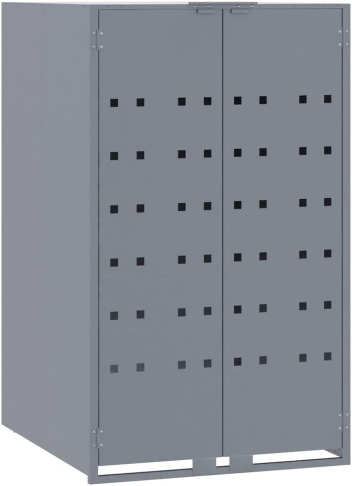 Mülltonnenbox für 1 Tonne Grau 69x79x117 cm Stahl 4008428 Bild 1