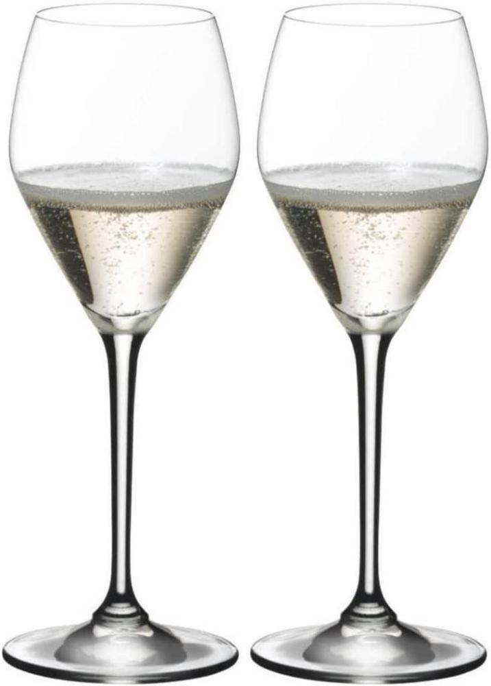 Riedel Heart to Heart Champagner, 2er Set, Champagnerglas, Sektglas, hochwertiges Glas, 305 ml, 6409/85 Bild 1