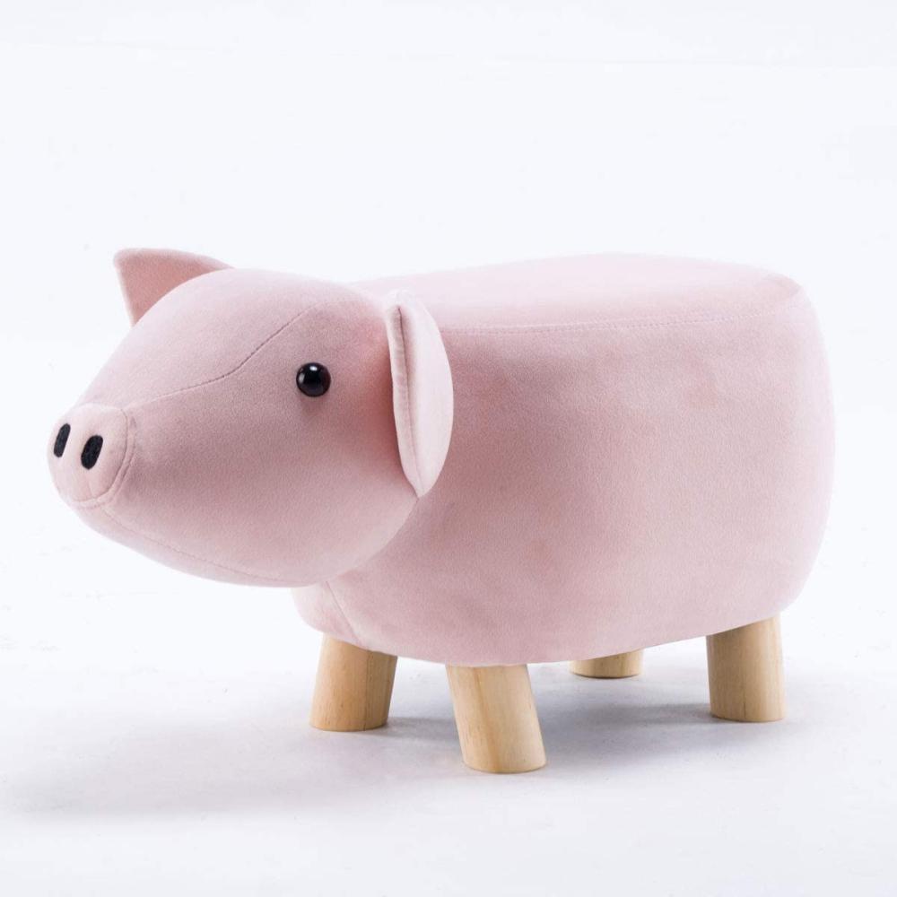Kinderhocker Tierhocker 'Schwein' Piggy rosa Bild 1