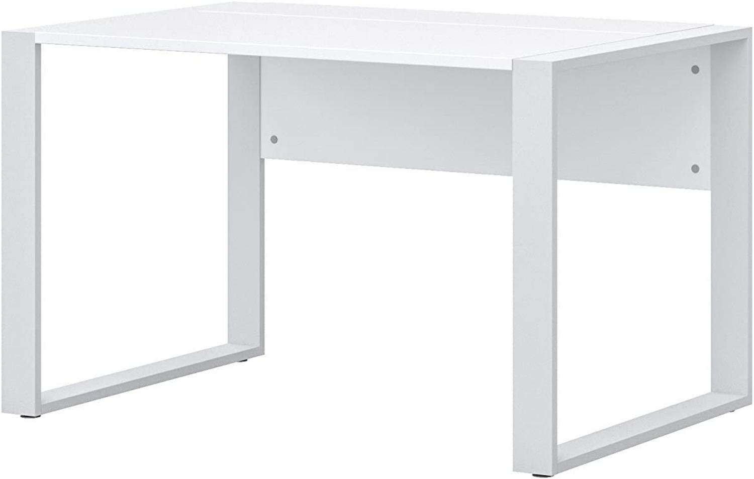 'Direct' Schreibtisch mit Kufenfuß, Dekor Weiß, 74 x 80 x 120 cm Bild 1