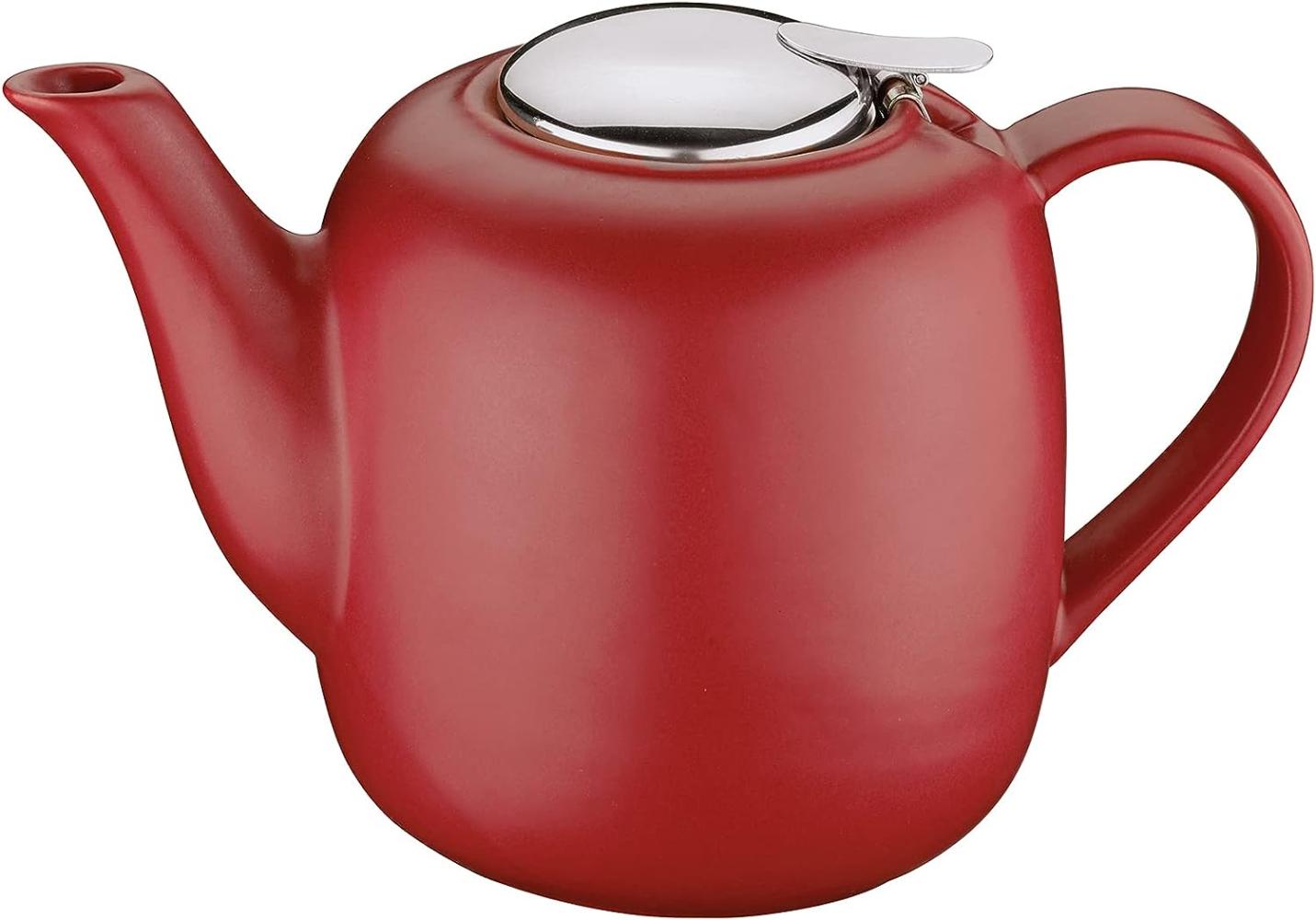 Küchenprofi 'London' Teekanne mit Filtereinsatz, Keramik rot, 1500 ml Bild 1