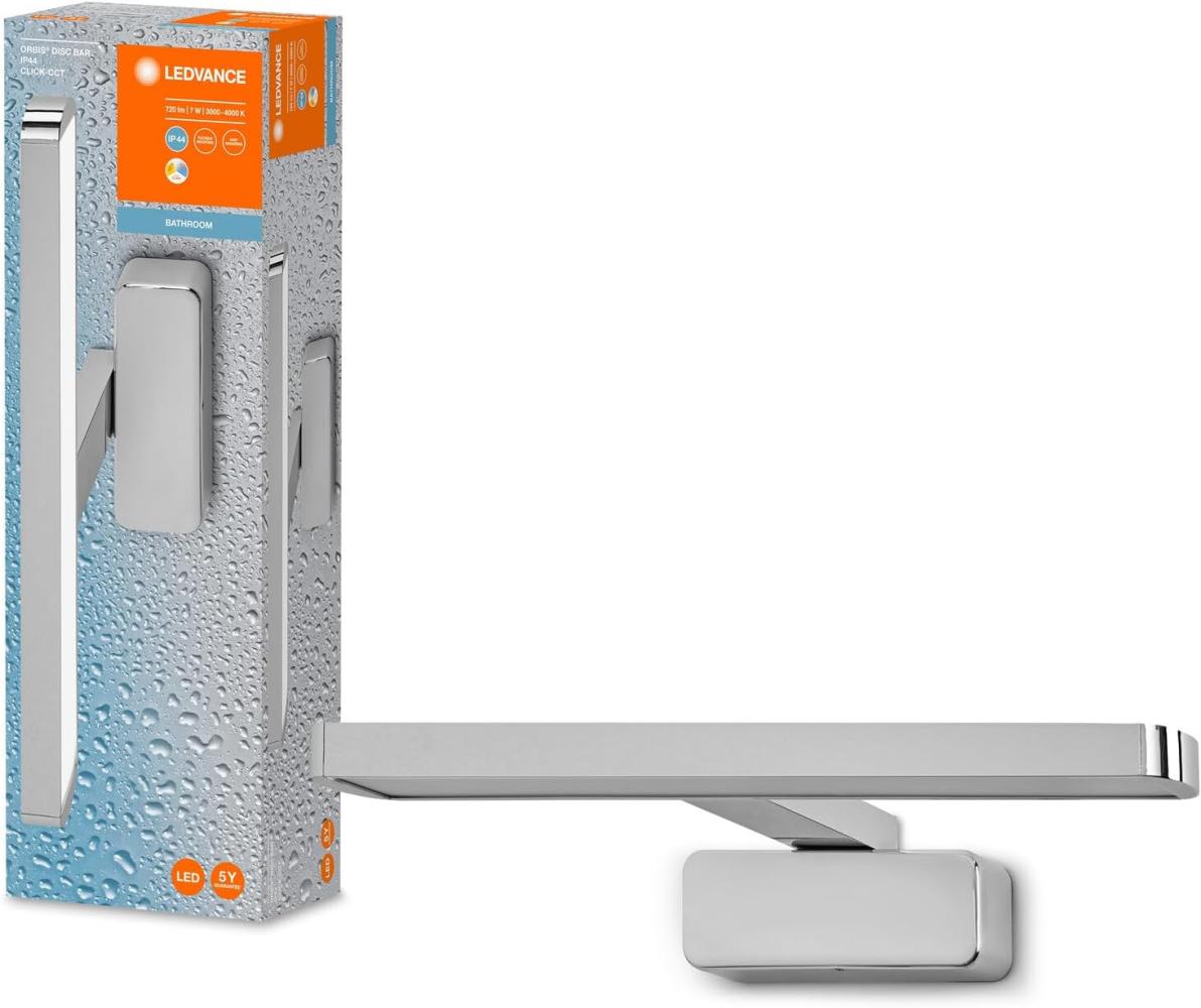 Ledvance ORBIS PARIS Deckenleuchte 480mm, weiß, 3XE27-Sockel, kann mit smarter Lampe bestückt werden, hochwertiges, modernes Design, mit Stoffschirm, geeignet für Innenräume, rund, IP20 Schutzklasse Bild 1