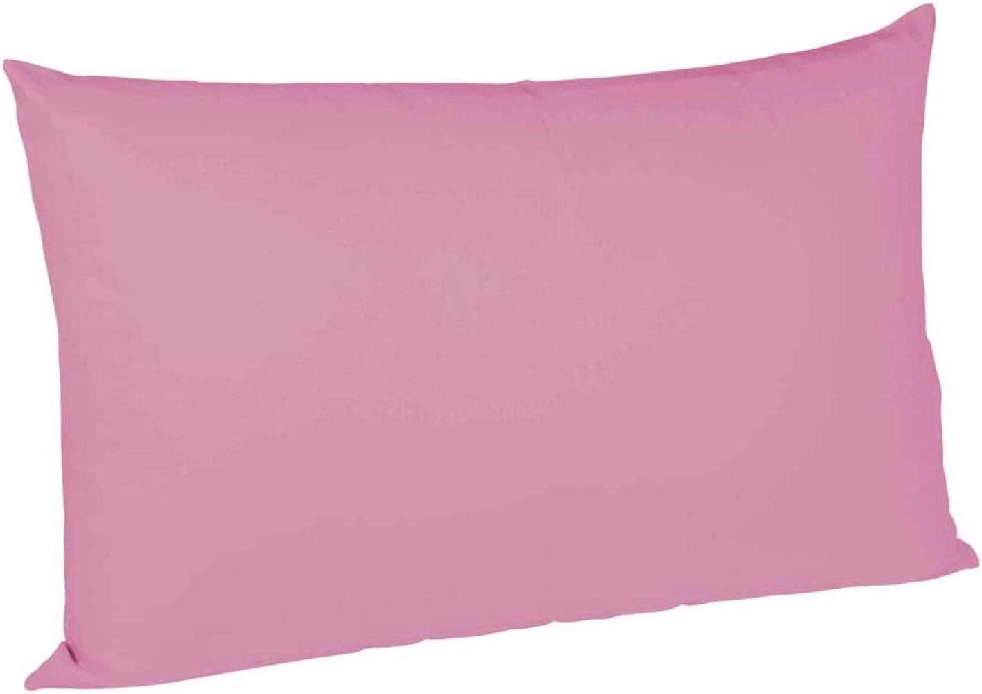 Fleuresse Mako-Satin Kissenbezüge 40x60 cm uni mit RV DP 4070 pink Bild 1