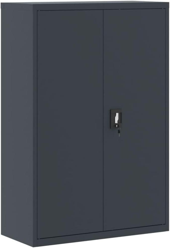 Aktenschrank Anthrazit 90x40x140 cm Stahl 339747 Bild 1