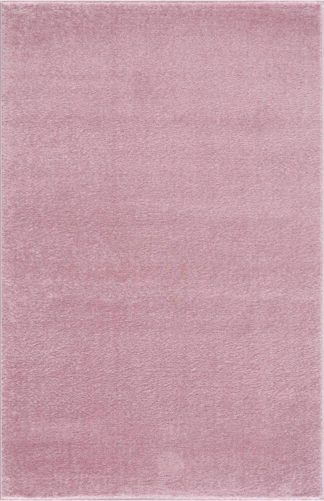 LIVONE Spiel- und Kinderteppich Happy Rugs Uni rosa, 160 x 230 cm Bild 1