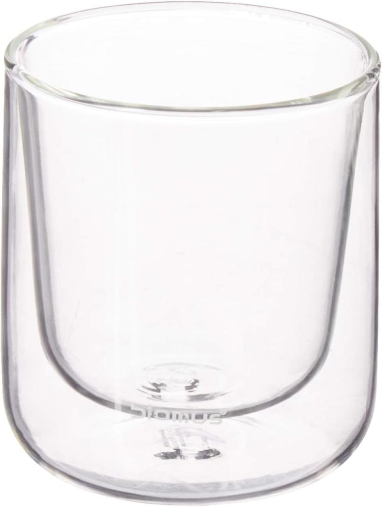 Blomus Nero Kaffeegläser-Set, 2-tlg, Thermo-Kaffeegläser, Kaffeebecher, Glas, Becher, 200 ml, 63653 Bild 1