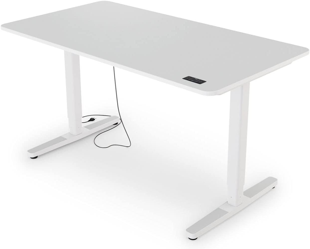 Yaasa Desk Pro II Elektrisch Höhenverstellbarer Schreibtisch, 139 x 75 cm, Hellgrau, mit Speicherfunktion und Kollisionssensor Bild 1