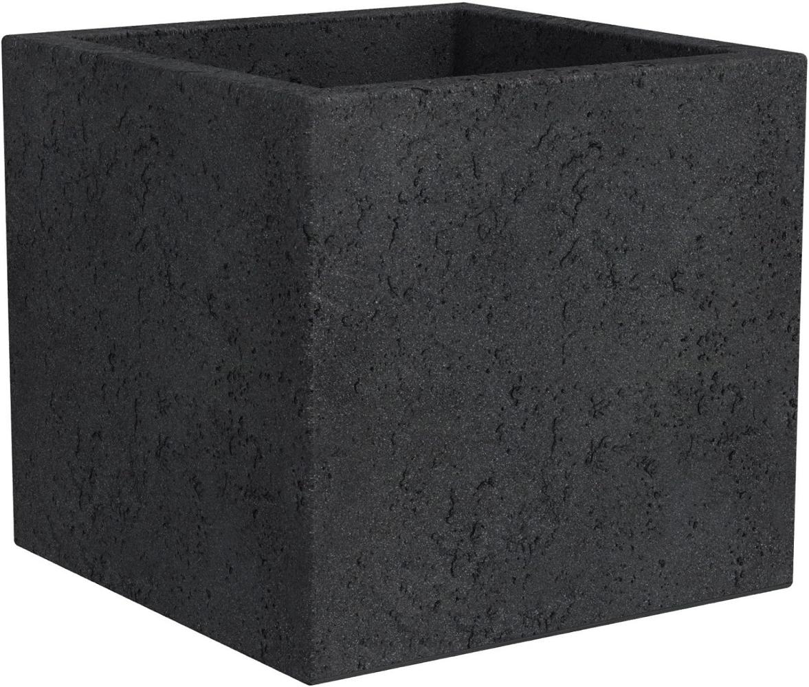 Pflanzenservice Übertöpfe Scheurich C-Cube 29 x 29 x 27 cm, Stony Black Bild 1