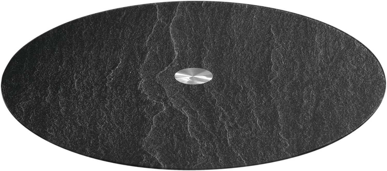 Leonardo Platte TURN Schieferoptik, Servierplatte, Materialmix, Schwarz, 32. 5 cm, 018700 Bild 1