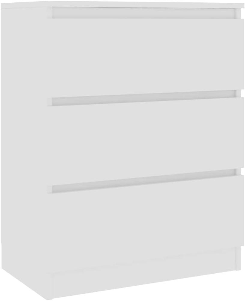 Sideboard Weiß 60 x 33,5 x 76 cm Spanplatte Bild 1