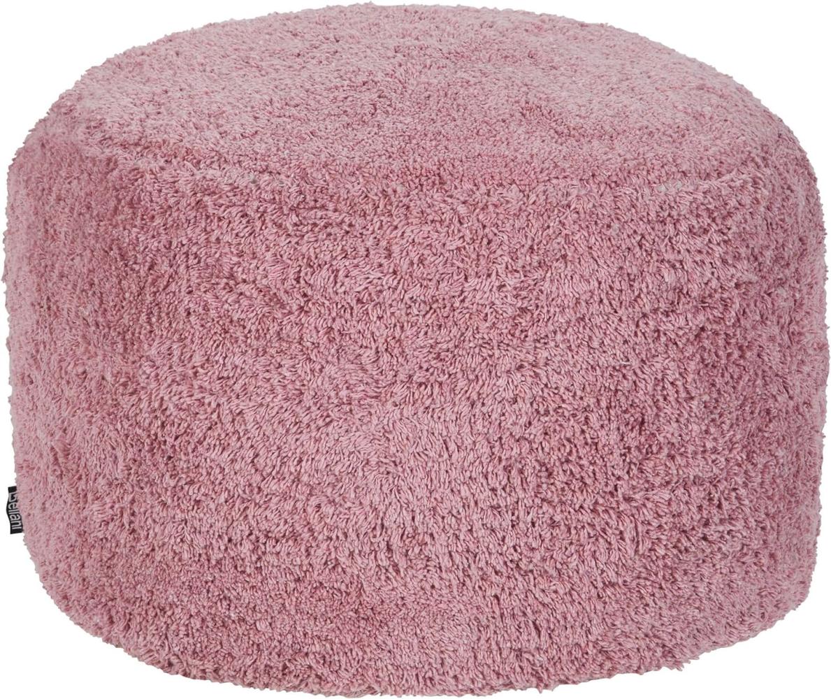Pouf Baumwolle rosa rund ⌀ 50 cm KANDHKOT Bild 1