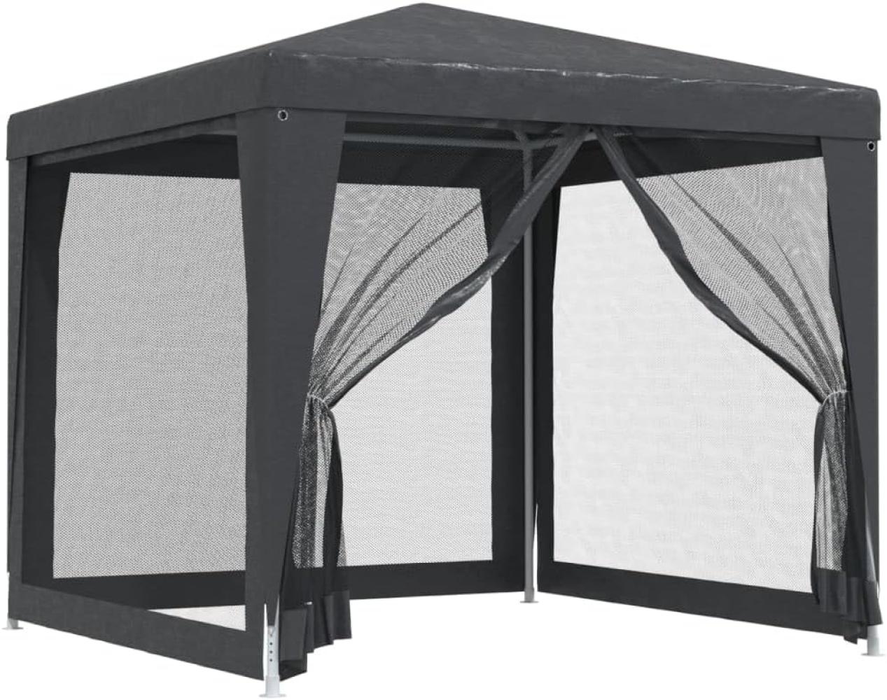 vidaXL Partyzelt mit 4 Mesh-Seitenwänden Anthrazit 2,5x2,5 m HDPE 319224 Bild 1