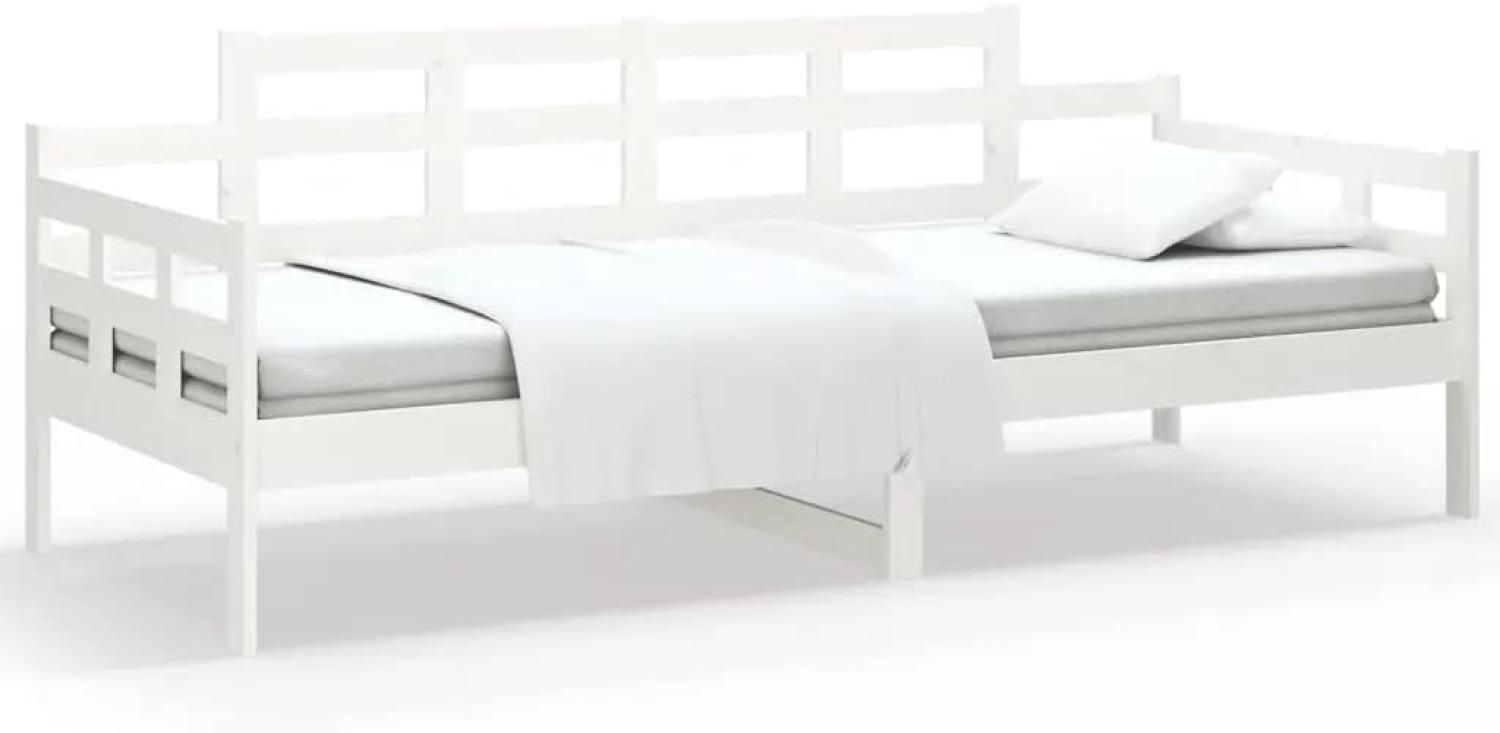 Tagesbett Weiß Massivholz Kiefer 90x190 cm [820338] Bild 1