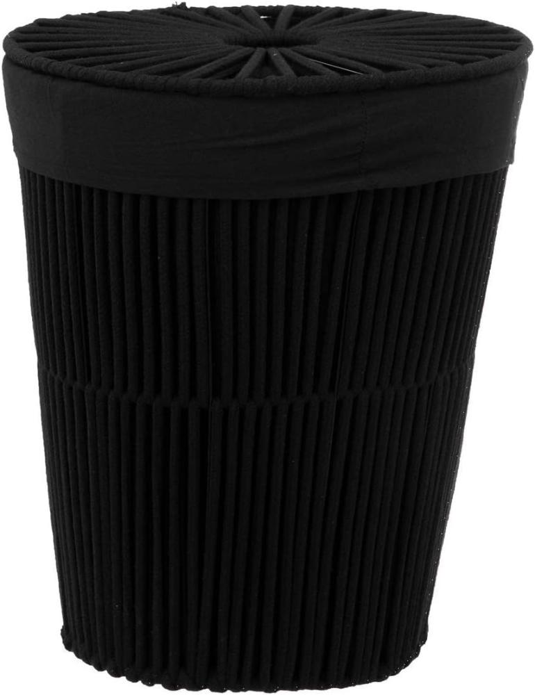 Wäschekorb schwarz, Loft-Stil, 40 L Bild 1