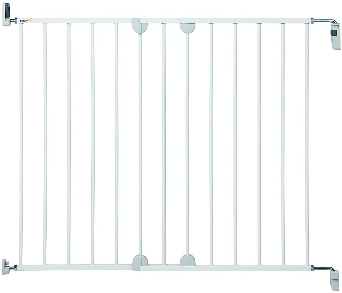 Safety 1st Treppenschutzgitter, für Türbreiten 62-102 cm, einfache Installation, Aluminium, weiß Bild 1
