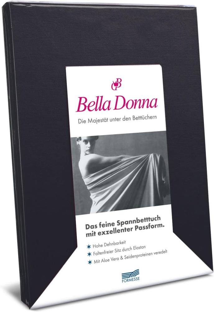 Formesse Bella-Donna Jersey Spannbettlaken | 140x200 - 160x220 cm | schwarz Bild 1