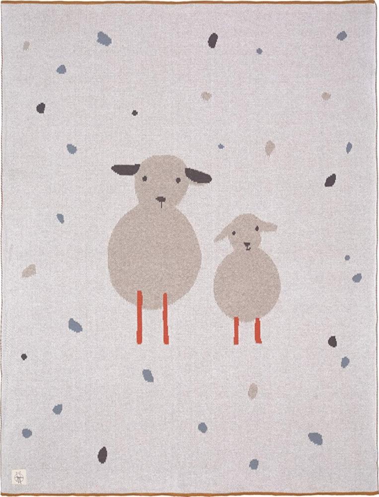 Laessig Knitted Tiny Farmer Sheep Decke Beige Bild 1