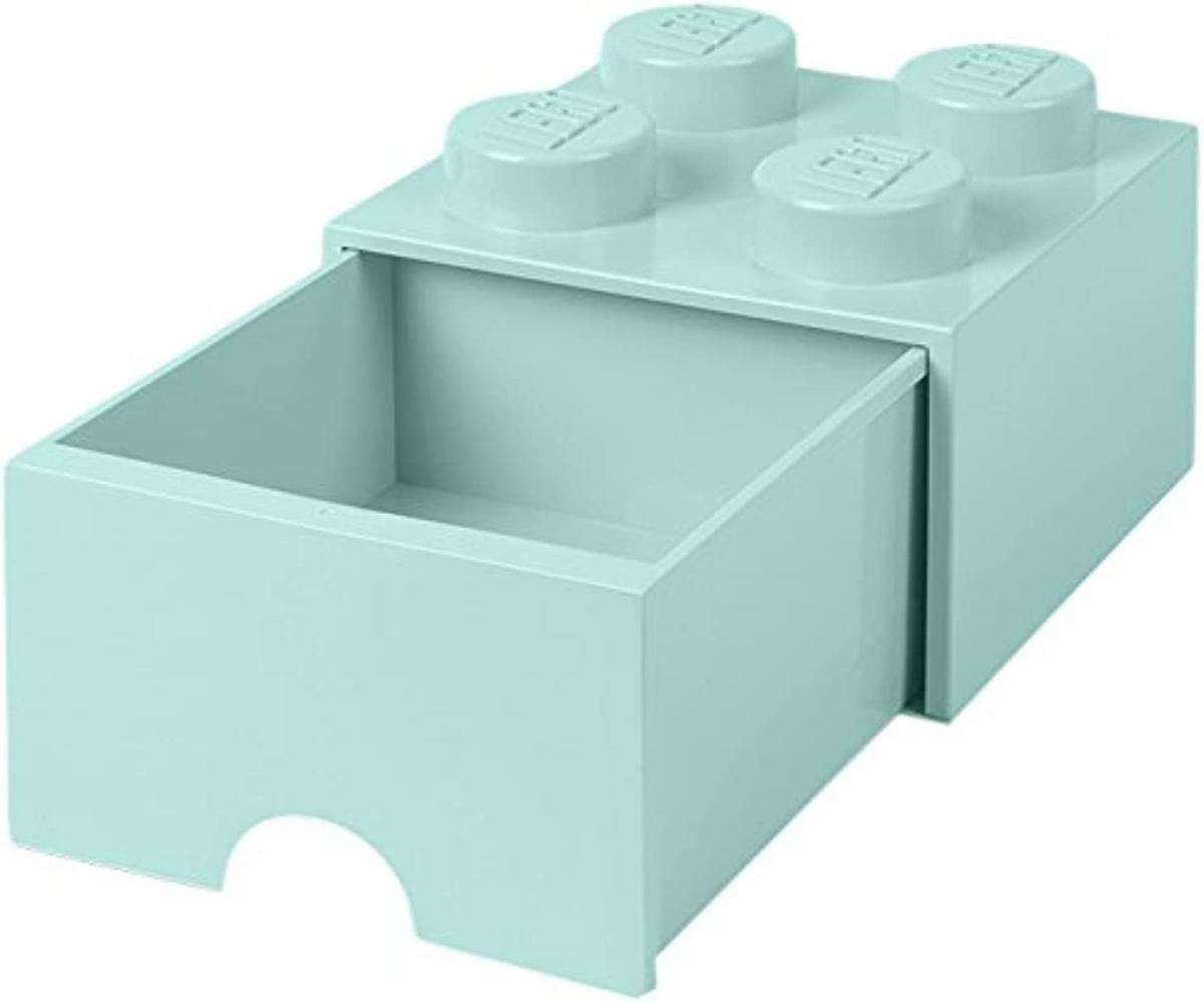 Lego 'Storage Brick 4' Aufbewahrungsbox mintgrün mit 1 Schublade Bild 1